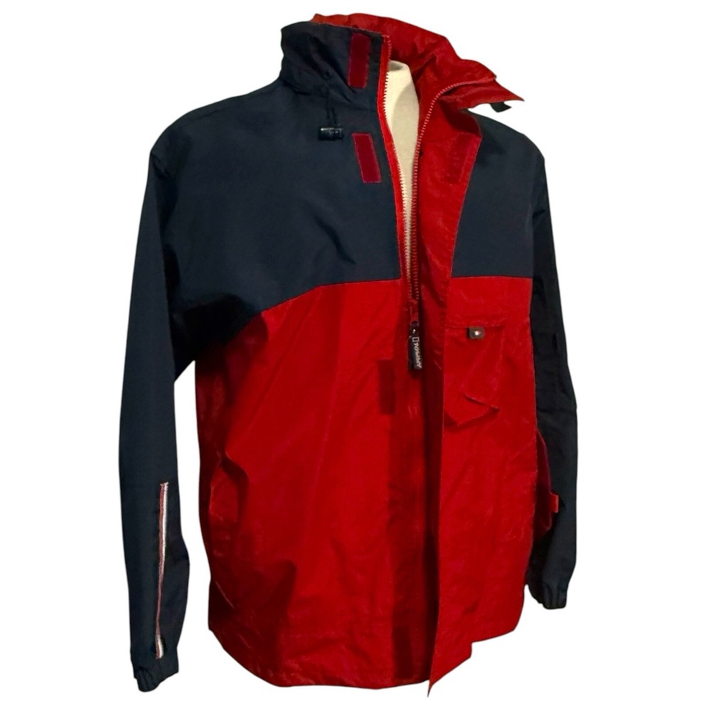 TOMMY HILFIGER Mens Medium Softshell Windbreaker Jacket 90's Sporty Preppy VTG